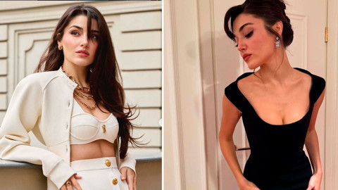 Yine mest etti! Güzel oyuncu Hande Erçel'den göz kamaştıran kareler! Hakan Sabancı gözlerini alamadı