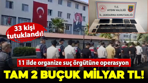 Bakan Yerlikaya duyurdu: Aydın merkezli 11 ilde organize suç örgütüne operasyon! 33 kişi tutuklandı