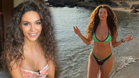 Ebru Şahin'den yürek hoplatan tatil paylaşımı! Bikinili pozlarıyla sosyal medyayı yaktı geçti
