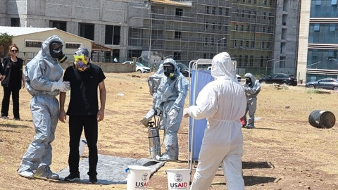 Siirt’te KBRN alarm tatbikatı!