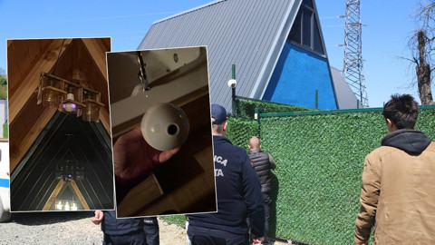 Bungalovdaki gizli kamera rezaletinde yeni gelişme! Şüphelilerden pes dedirten savunma: Parmak izi detayı dikkat çekti
