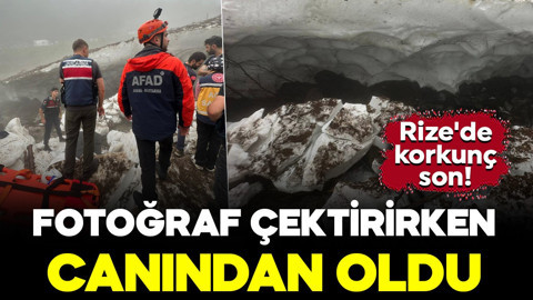 Rize'de korkunç olay! Fotoğraf çektirirken canından oldu