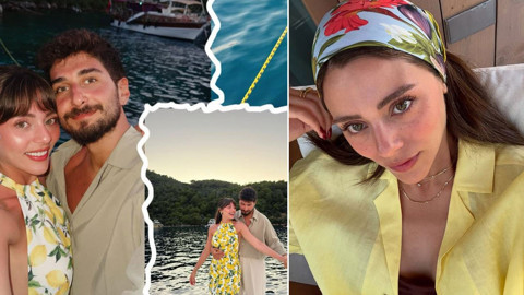 Sıla Türkoğlu tatilde aşka geldi! Sevgilisiyle romantik pozlarını paylaştı, beğeni yağmuruna tutuldu