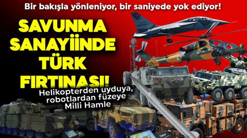 Bir bakışla yönleniyor, bir saniyede yok ediyor! Savunma sanayiinde Türk fırtınası: Helikopterden uyduya, robotlardan füzeye Milli Hamle