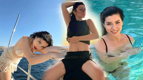 Merve Boluğur'dan olay tekne paylaşımı! Bikinisiyle sere serpe uzandı, cesur tatil pozları sosyal medyayı salladı