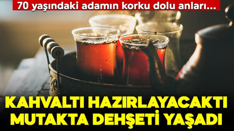 Kahvaltı hazırlayacaktı! 70 yaşındaki adam mutfakta dehşeti yaşadı!