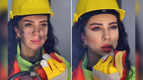 Ormanlar yanarken "itfaiyeci makyajı" videosu çekip paylaştı!