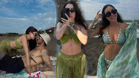 Bilal Hancı'nın eski eşi Esin Çepni yeni aşka yelken açtı! Yeni yaşına sevgilisinin kucağında girdi, cesur pozları sosyal medyayı salladı