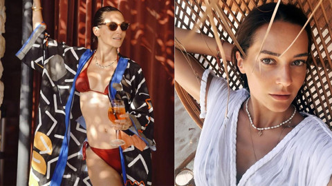 Sedef Avcı'dan olay tatil paylaşımı! Bikinili pozlarıyla sosyal medyayı salladı, fit vücuduna övgü yağdı