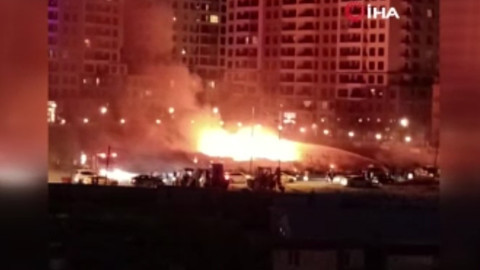 Beylikdüzü'nde korkutan yangın!