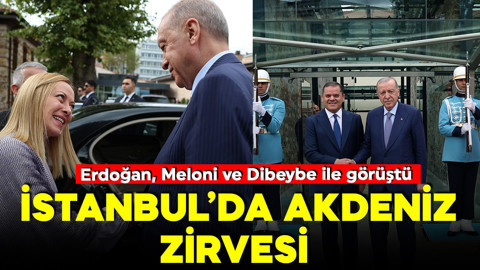 Cumhurbaşkanı Erdoğan, Meloni ve Dibeybe ile görüştü