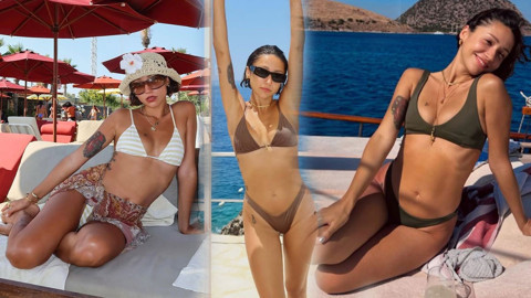 Yaşayan en çekici Türk kadını' seçilmişti! Zeynep Bastık'tan şezlong pozları peş peşe geldi! Cesur tatil paylaşımına beğeni yağdı