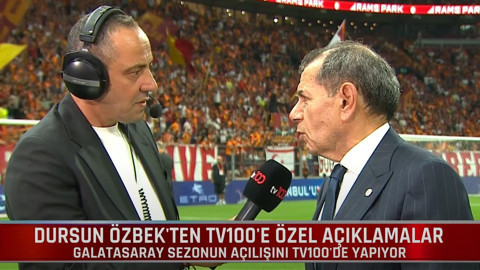 Dursun Özbek'ten tv100'e özel açıklamalar! Osimhen transferinin kilit noktasını anlattı