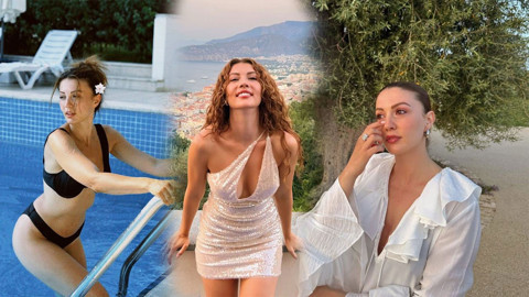 Burcu Özberk Mısır tatilinden paylaştı! Havuz başında verdiği pozlarla sosyal medyayı salladı