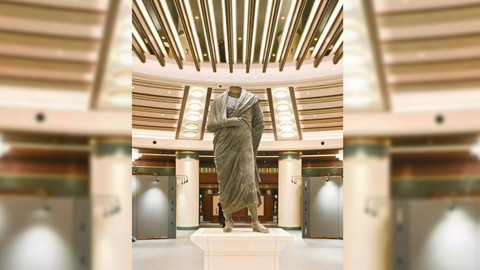 Beştepe’de bir ilk! Evine dönen Marcus Aurelius heykeli milletin evinde görücüye çıkıyor!