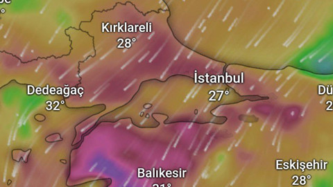 İstanbul'da Bakırköy, Küçükçekmece, Bahçelievler, Adalar, Kadıköy, Maltepe, Tuzla ve Pendik'e perşembe günü kuzeyden oluk oluk akacak