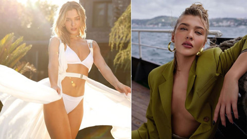 Melisa Döngel'den nefes kesen paylaşım! Beyaz bikinisiyle pozlar verdi, kusursuz fiziğine övgü yağdı