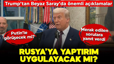 Donald Trump'tan Beyaz Saray'da önemli açıklamalar: Putin ile görüşecek mi?