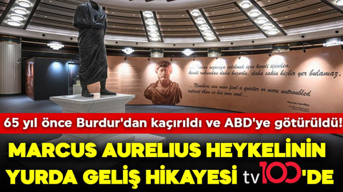 65 yıl önce Burdur'dan kaçırıldı ve ABD'ye götürüldü! Şimdi tekrar Türkiye'de: Marcus Aurelius heykelinin yurda geliş hikayesi tv100'de
