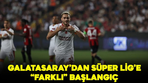 Galatasaray'dan Süper Lig'e "farklı" başlangıç