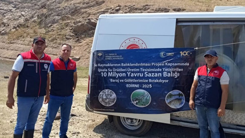 Kırklareli’nde göletler hareketlendi, 1 milyon 844 bin canlı suyla buluştu