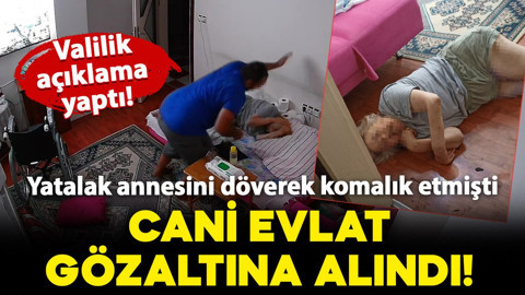 Yatalak annesini öldüresiye döverek komaya sokmuştu! Valilikten açıklama geldi