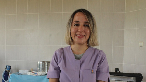 Samsun’da deltada yaralı bulunan yavru gökyüzüne dönmek için tedavi altında