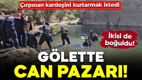 Konya'da yürek yakan olay! Çırpınan kardeşini kurtarmak istedi: İkisi de boğuldu