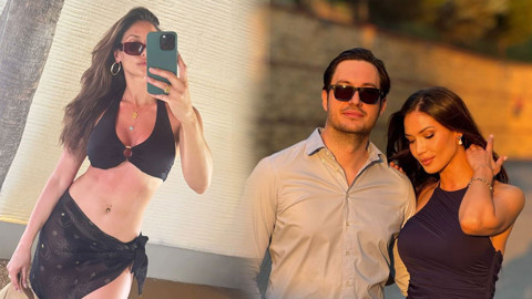 Ebru Şam ile Alper Eskalen'in aşk dolu tatili! Romantik pozları büyük beğeni topladı