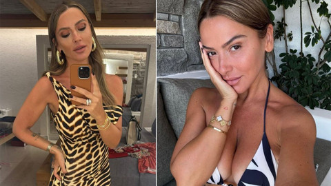 Hadise'den yürek hoplatan tatil paylaşımı! Leopar desenli bikinisiyle poz verdi, kusursuz fiziğine övgü yağdı