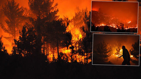 Türkiye alevlerle mücadele ediyor! Binlerce vatandaş tahliye edildi: Kara yolu trafiğe kapatıldı