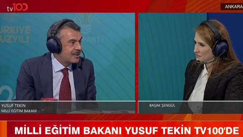 Milli Eğitim Bakanı Yusuf Tekin tv100'de! Okullar ne zaman açılacak? Kılık kıyafette yeni düzenlemeler...