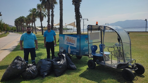 Kocaeli sahillerinde yılbaşından bu yana 7 ton atık toplandı, 5 ton geri dönüşüme kazandırıldı