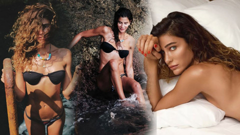 Berrak Tüzünataç tatilden paylaştı! Bikinisiyle kayalıklarda verdiği pozlar mest etti, kusursuz fiziği dikkat çekti