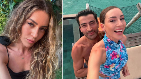 Kenan İmirzalıoğlu'ndan eşi Sinem Kobal'a romantik kutlama! "Hem harbi hem barbie"