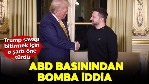 ABD basınından bomba iddia: Trump savaşı bitirmek için o şartı öne sürdü