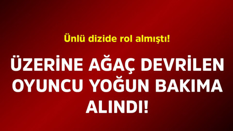 Ünlü dizide rol almıştı! Üzerine ağaç devrilen oyuncu yoğun bakıma alındı