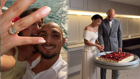 Aile arasında en özel an! Ahmed Kutucu ve Asena Atalar’ın nişanından ilk görüntüler!