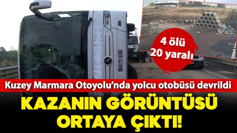 İstanbul Kuzey Marmara Otoyolu’nda feci kaza! 4 ölü, 20 yaralı: Kazanın görüntüsü ortaya çıktı