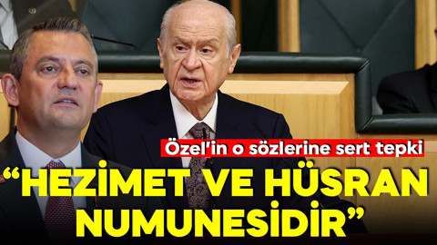 Bahçeli'den Özgür Özel'e tepki: 'Tek kelimeyle hezeyanname nutku, hezimet ve hüsran numunesidir'