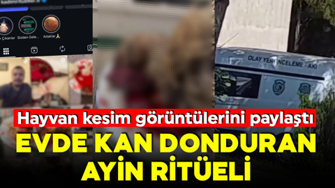 Bursa'da kan donduran ayin ritüeli! Sosyal medyada paylaştı, gözaltına alındı