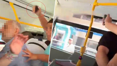 İETT otobüsünde ilginç kavga! Yolcudan biber gazı ile müdahale
