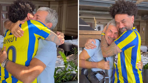 Fenerbahçelileri duygulandıran anlar! Cristian Baroni, Aykut Kocaman ile buluştu!