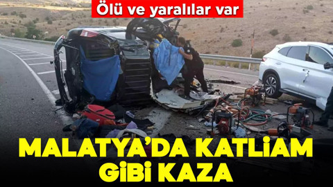 Malatya'da katliam gibi kaza: Ölü ve yaralılar var