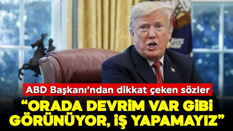 ABD Başkanı’ndan zirve öncesi dikkat çeken sözler: "Orada devrim var gibi görünüyor, iş yapamayız"