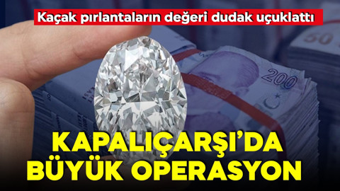 Kapalıçarşı'da büyük operasyon! 1 milyar 250 milyonluk kaçak pırlanta! Çok sayıda gözaltı var