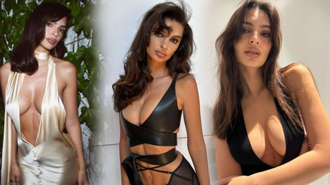 'Dünyanın en seksi kadını' seçilmişti! Süper model Emily Ratajkowski'nin paylaşımı nefes kesti! Transparan taytıyla pozlar verdi, o hali sosyal medyayı salladı