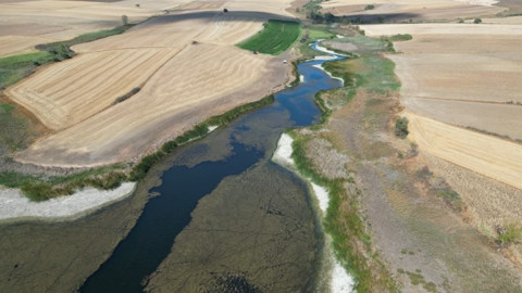 Kuraklık ve sıcaklık Tekirdağ Sarılar Göleti’ni vurdu, doluluk yüzde 25’e geriledi