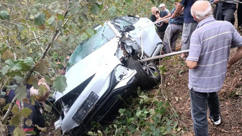 Giresun’da feci kaza! Otomobil dere yatağına yuvarlandı: Ölü ve yaralı var