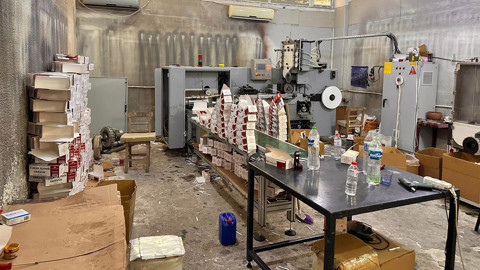 Adana'da 20 milyon kaçak makaron ele geçirildi